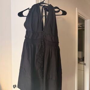 Free People Black Halter-Style Women's Dress